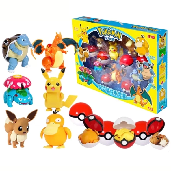 Pokemon Orijinal Lisanslı Elf Topu 6'lı Özel Set - 2