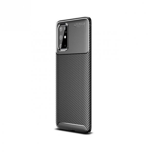 Smcase Samsung Galaxy S20 Plus Kılıf Negro Karbon Silikon