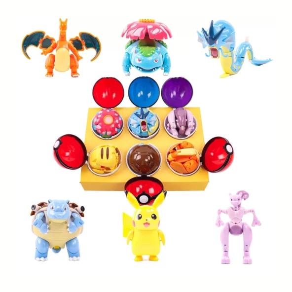 Pokemon Orijinal Lisanslı Elf Topu 6'lı Kutulu Set - 1