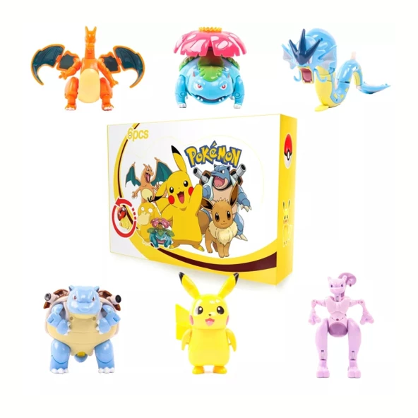 Pokemon Orijinal Lisanslı Elf Topu 6'lı Kutulu Set - 1 - 2
