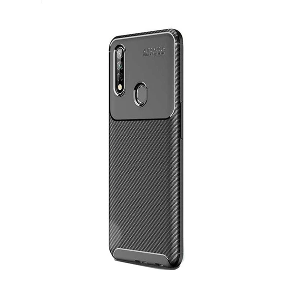 Smcase Oppo A31 Kılıf Ultra Soft Negro Karbon Silikon