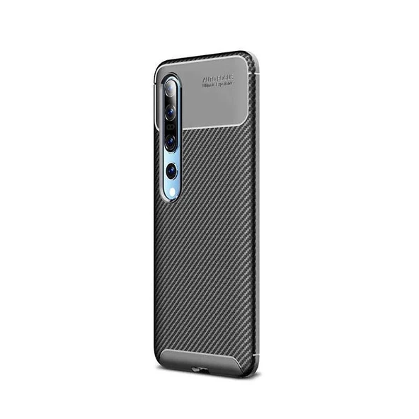 Smcase Xiaomi Mi 10 Kılıf Ultra Soft Negro Karbon Silikon