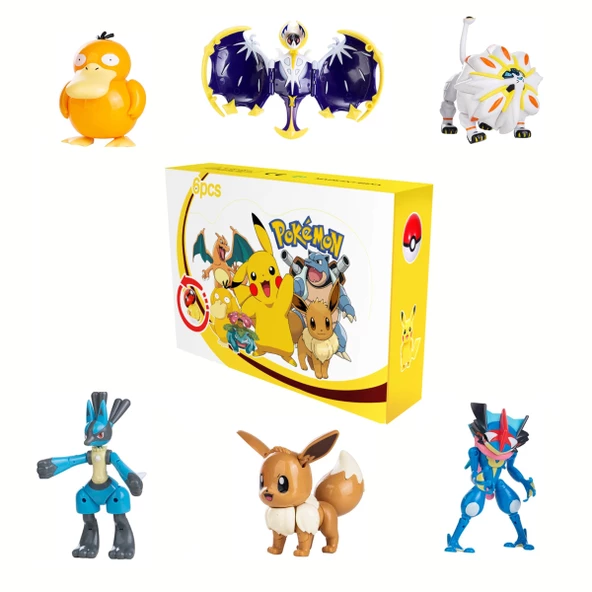 Pokemon Orijinal Lisanslı Elf Topu 6'lı Kutulu Set - 2 - 2