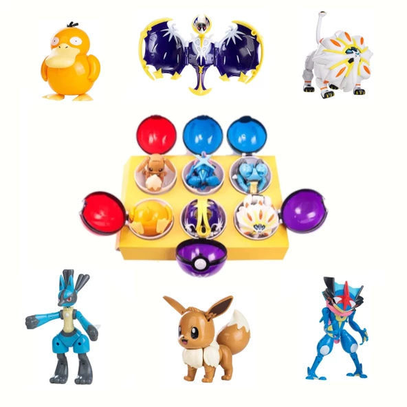 Pokemon Orijinal Lisanslı Elf Topu 6'lı Kutulu Set - 2