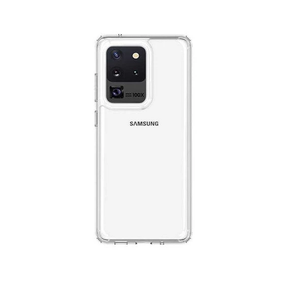 Smcase Samsung Galaxy S20 Ultra Kılıf Coss Sert Hibrit Silikon  Tam Kapatan Ekran Koruyucu  Kamera Nano Ekran Koruyucu