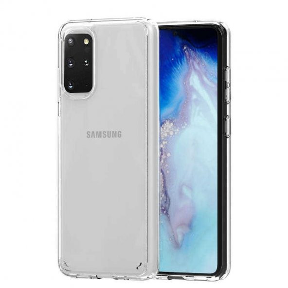 Smcase Samsung Galaxy S20 Plus Kılıf Coss Sert Hibrit Silikon  Tam Kapatan Ekran Koruyucu