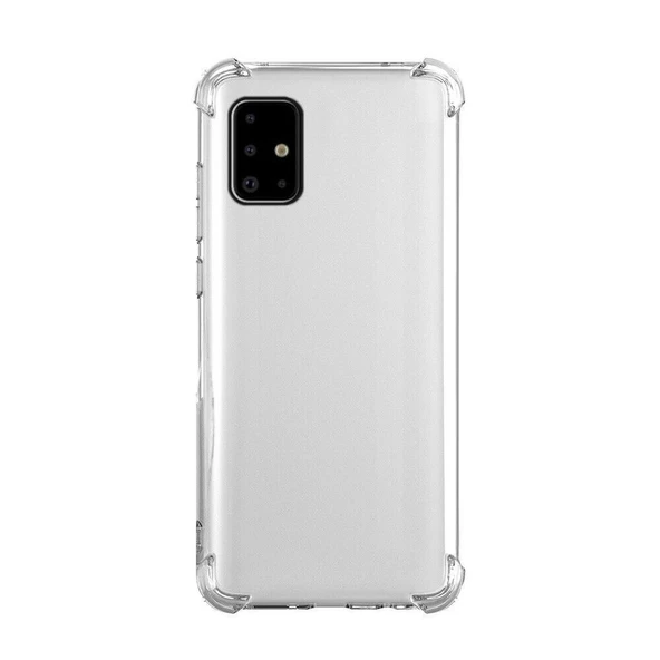 Smcase Samsung Galaxy A71 Kılıf Darbe Korumalı Silikon  Nano Ekran Koruyucu  Kamera Nano Ekran Koruyucu