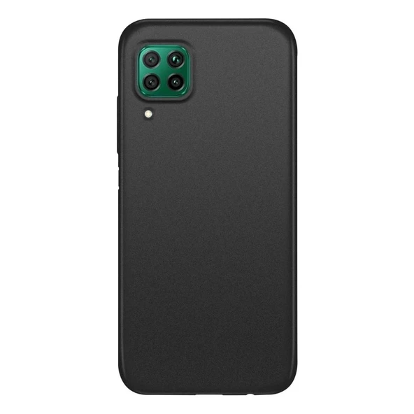 Smcase Huawei P40 Lite Kılıf Lüks Mat Silikon  Nano Ekran Koruyucu