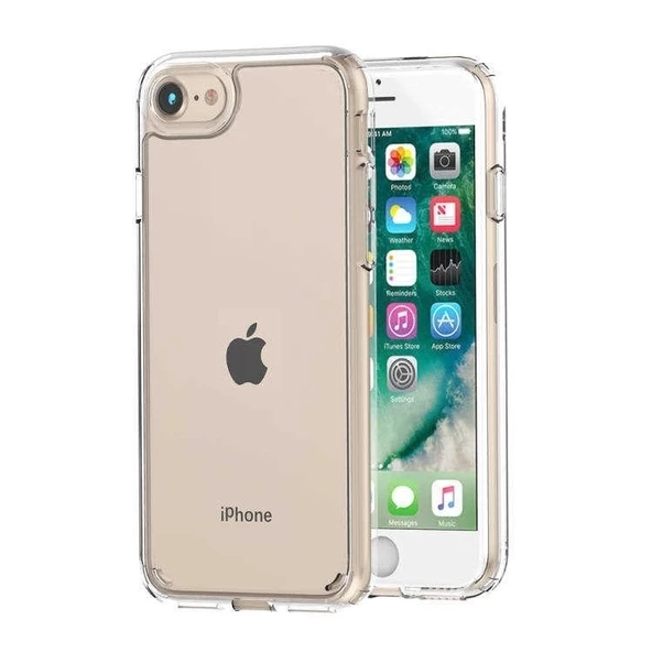 Smcase iPhone SE 2020 Kılıf Coss Sert Hibrit Silikon