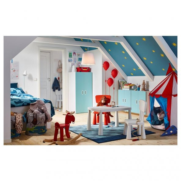 IKEA Mammut Çocuk Masası - Dikdörtgen - Beyaz - 3