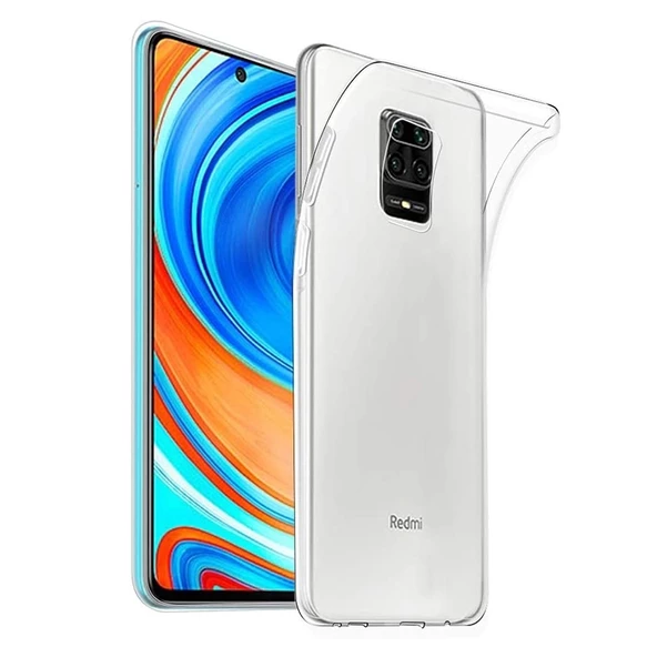 Smcase Xiaomi Redmi Note 9S Kılıf Lüks Korumalı Silikon  Nano Ekran Koruyucu