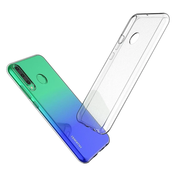 Smcase Huawei P40 Lite E Kılıf Lüks Silikon  Nano Ekran Koruyucu - 4
