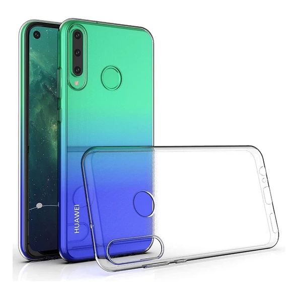 Smcase Huawei P40 Lite E Kılıf Lüks Silikon  Nano Ekran Koruyucu - 3