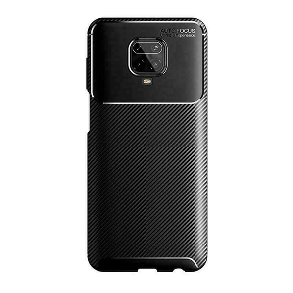 Smcase Xiaomi Redmi Note 9 Pro Kılıf Negro Dizayn Silikon Tam Kapatan Ekran Koruyucu