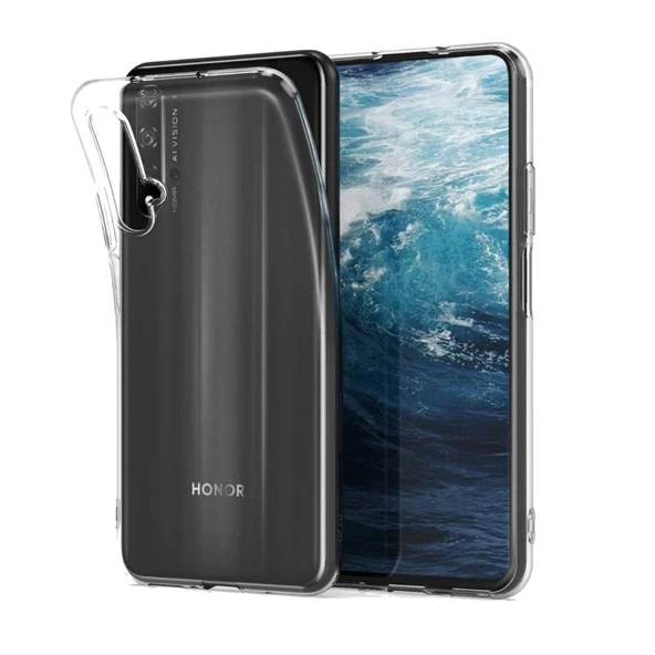 Smcase Huawei Nova 5T Lüks Tpu Silikon Kılıf  Nano Ekran Koruyucu  Kartlıklı Slim Cüzdan