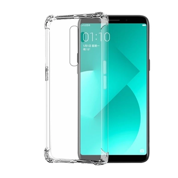 Smcase Oppo Reno 2Z Kılıf Darbe Korumalı Silikon  Nano Ekran Koruyucu