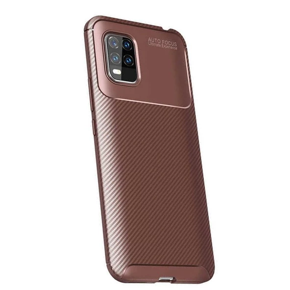 Smcase Xiaomi Mi 10 Lite 5G Kılıf Negro Karbon Desenli Silikon - Resim 4