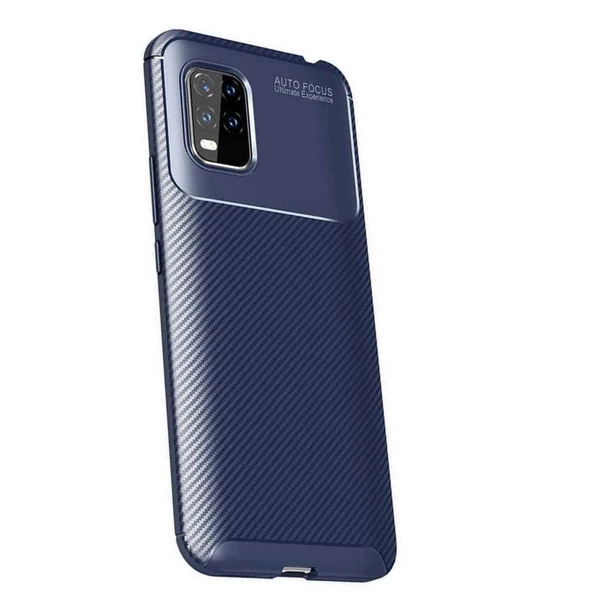 Smcase Xiaomi Mi 10 Lite 5G Kılıf Negro Karbon Desenli Silikon - Resim 7
