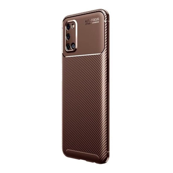 Smcase Oppo A92 Kılıf Ultra Soft Negro Karbon Silikon  Nano Ekran Koruyucu - Resim 5