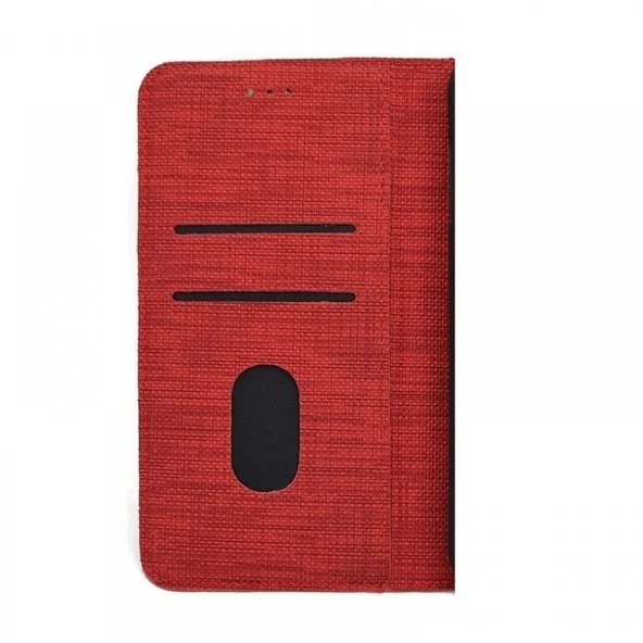 Smcase Samsung Galaxy A11 Kılıf Kumaş Spor Standlı Cüzdan - Resim 2