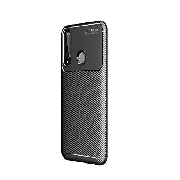 Smcase Huawei Y6P Kılıf Negro Dizayn Silikon  Nano Ekran Koruyucu
