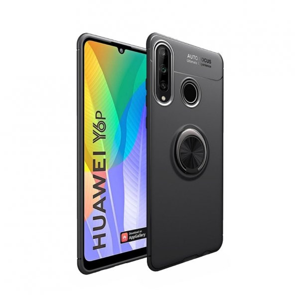 Smcase Huawei Y6P Kılıf Ravel Yüzüklü Silikon
