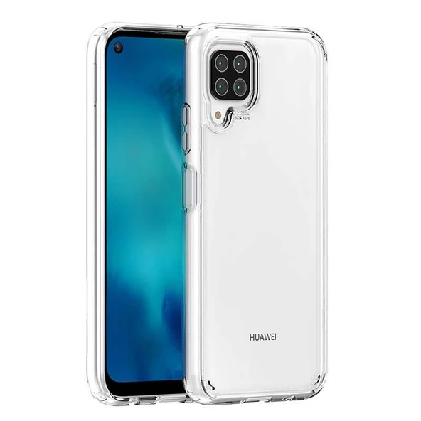 Smcase Huawei P40 Lite Kılıf Gard Darbe Korumalı Silikon  Nano Ekran Koruyucu