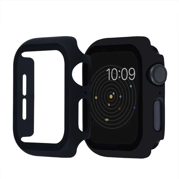 Smcase Apple Watch 4 44 mm Tam Kapatan Cam Tam Kapatan Gard Ekran Koruyucu