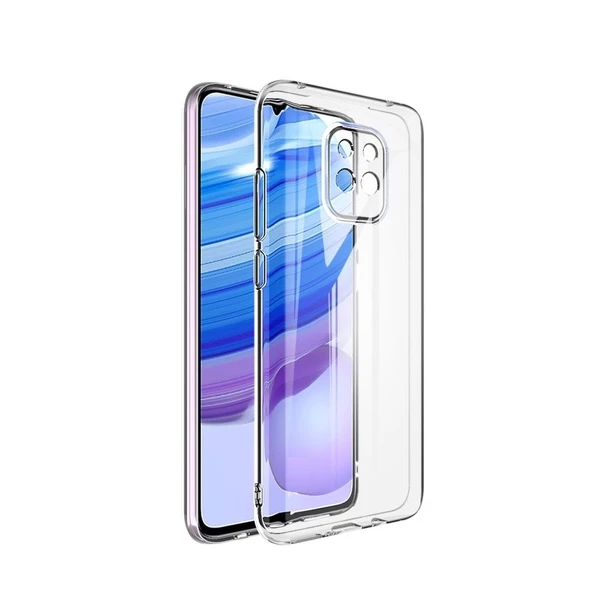 Smcase Xiaomi Redmi Note 9 Pro Kılıf Kamera Korumalı Silikon  Nano Ekran Koruyucu