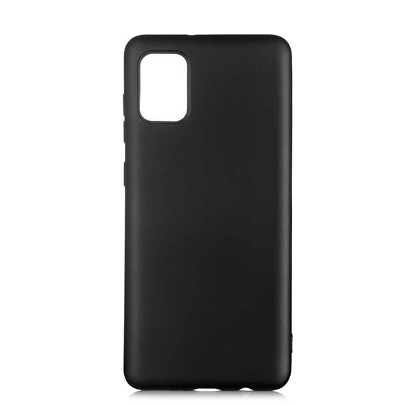 Smcase Samsung Galaxy A31 Kılıf Lüks Mat Silikon  Nano Ekran Koruyucu