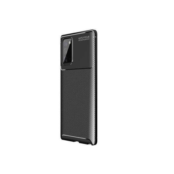 Smcase Samsung Galaxy Note 20 Kılıf Negro Karbon Silikon