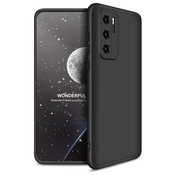 Smcase Huawei P40 Pro Kılıf 360 Ays zore Sert Kapak