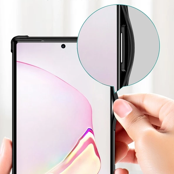 Smcase Samsung Galaxy Note 20 Kılıf Volk Darbe Korumalı Silikon  Tam Kapatan Ekran Koruyucu - Resim 11