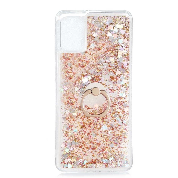 Smcase Samsung Galaxy A91 Kılıf Milce Yüzüklü Sulu Silikon