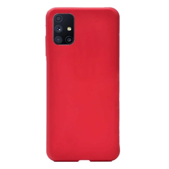 Smcase Samsung Galaxy M51 Kılıf Lüks Mat Silikon  Nano Ekran Koruyucu  Kamera Koruyucu