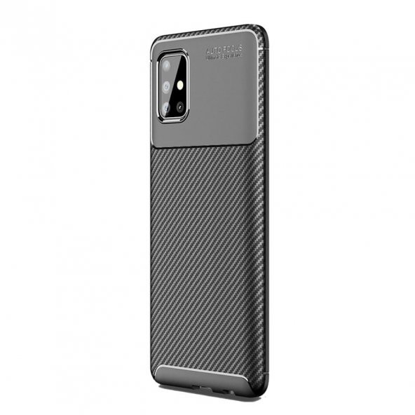Smcase Samsung Galaxy M31S Kılıf Negro Mat Silikon