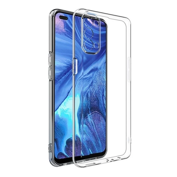 Smcase Oppo Reno4 Kılıf Lüks Kamera Korumalı Silikon