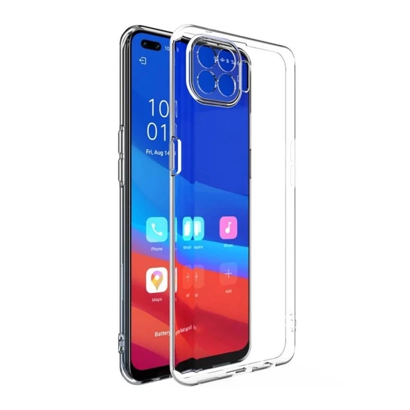 Smcase Oppo Reno4 Lite Kılıf Lüks Kamera Korumalı Silikon