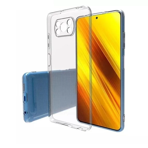 Smcase Xiaomi Poco X3 NFC Kılıf Lüks Kamera Korumalı Silikon - 4