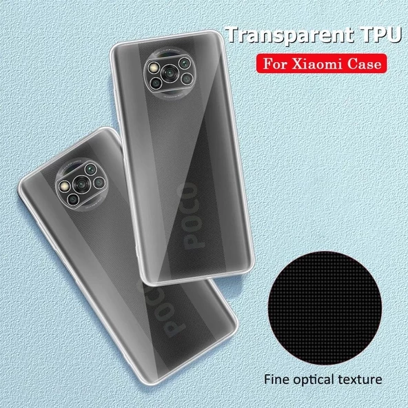 Smcase Xiaomi Poco X3 NFC Kılıf Lüks Kamera Korumalı Silikon - 3