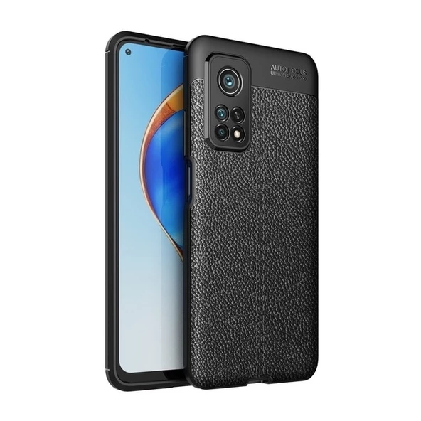 Smcase Xiaomi Mi10T Kılıf Deri Dokulu Silikon ürün görseli