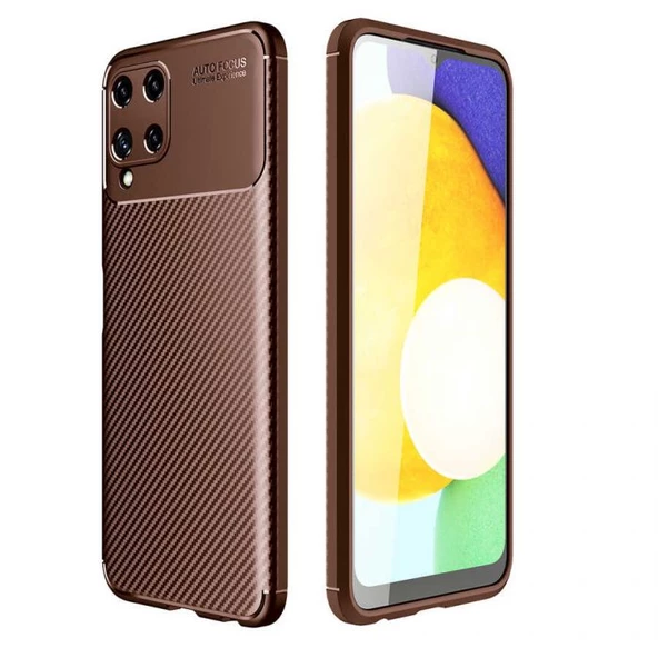 Smcase Samsung Galaxy M32 4G Kılıf Karbon Dokulu Silikon ürün görseli 1