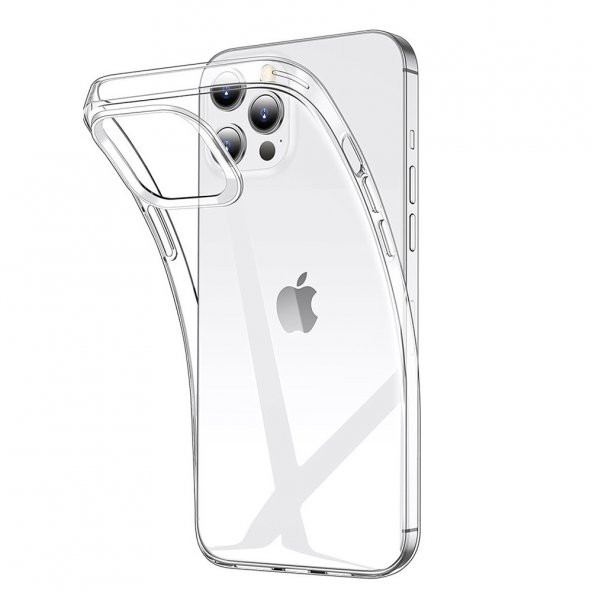 Smcase iPhone 13 Pro Max Kılıf Lüks Tpu Silikon  Nano Ekran Koruyucu  Kamera Koruyucu
