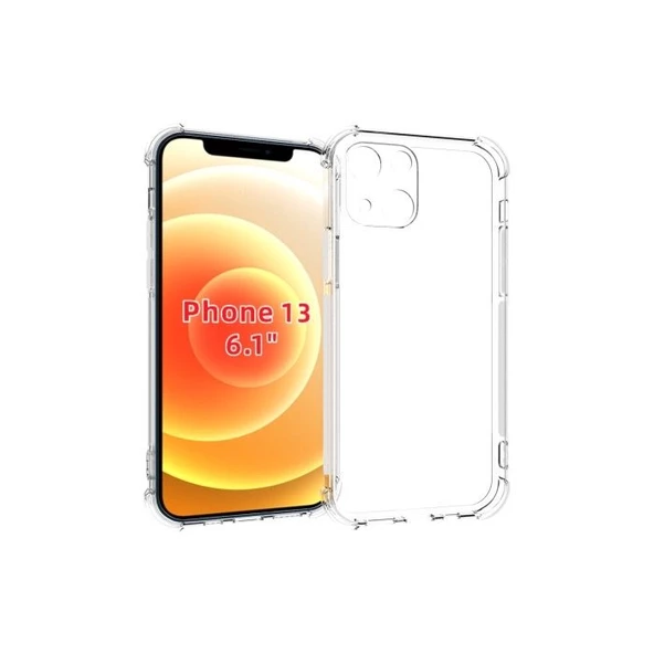 Smcase iPhone 13 Kılıf Kamera Korumalı Darbeye Dayanıklı Silikon