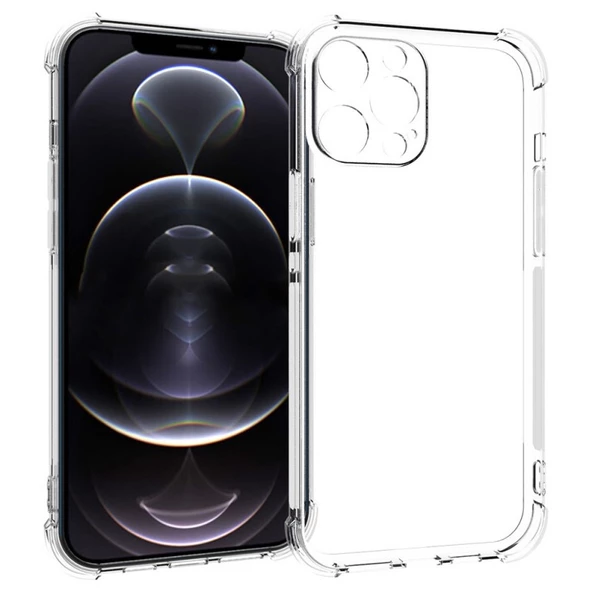 Smcase iPhone 13 Pro Max Kılıf Kamera Korumalı Darbeye Dayanıklı Silikon  Nano Ekran Koruyucu