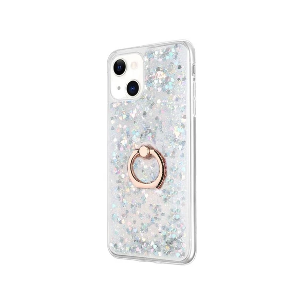 Smcase iPhone 13 Kılıf Sulu Yüzüklü Milce Silikon