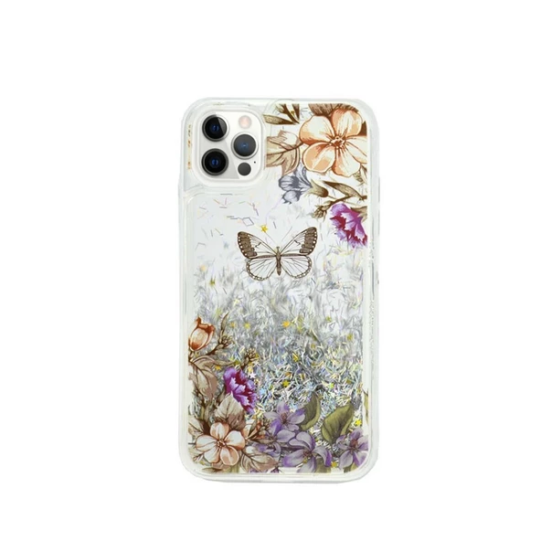 Smcase iPhone 13 Pro Kılıf Sulu Desenli Silikon