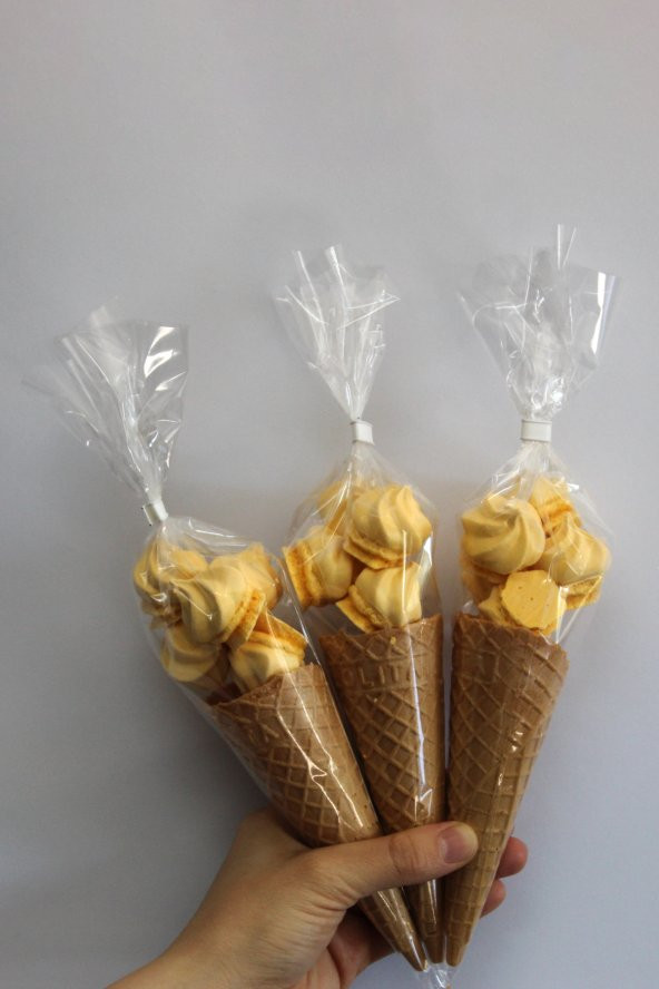 SÜT ÇOCUK Kornet Külah Beze 24 Adet SARI - 2