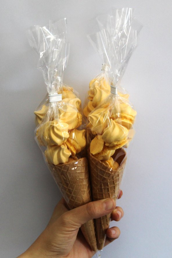 SÜT ÇOCUK Kornet Külah Beze 24 Adet SARI - 3