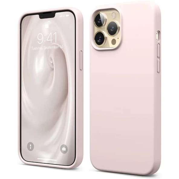 Smcase iPhone 13 Pro Max Kılıf Liquid Lansman Wiriless Destekli Silikon - Resim 5